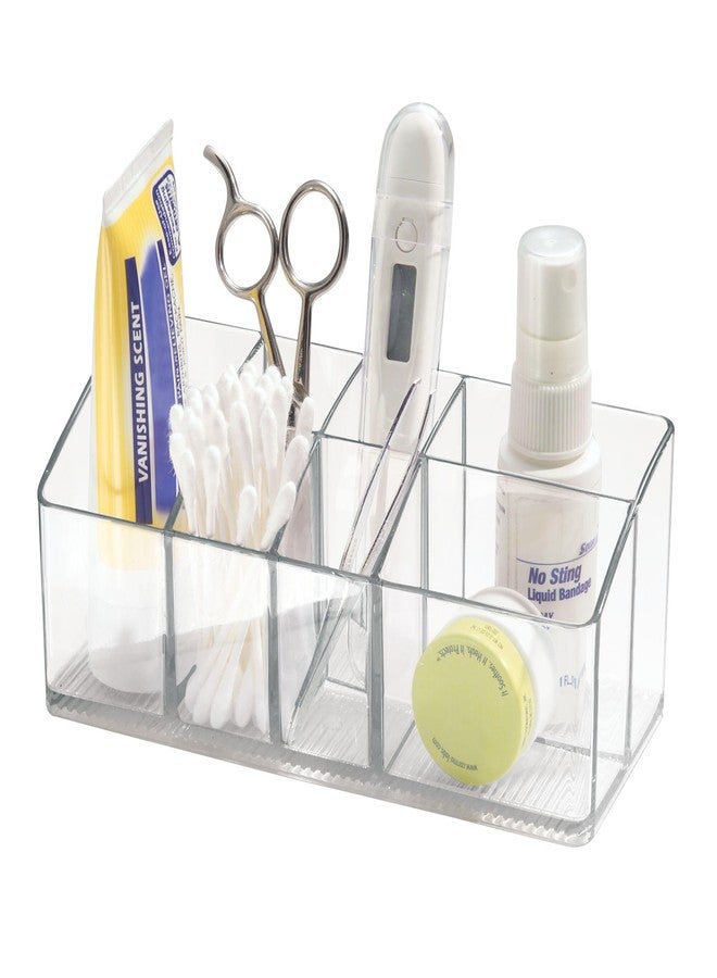 InterDesign iDesign Vanity Organizer for Bathroom Countertop - Storage for Makeup or First Aid Supplies - Clear - Image 1